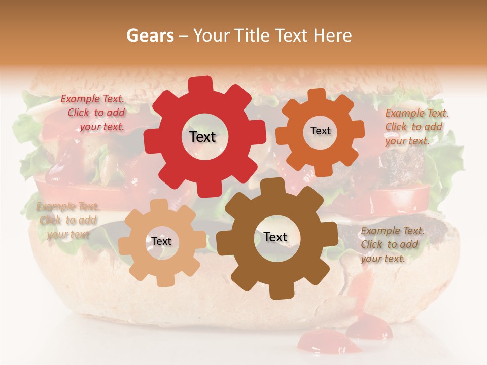 Burger Sandwich Meat PowerPoint Template