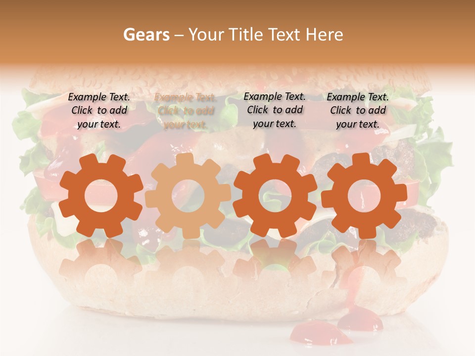 Burger Sandwich Meat PowerPoint Template