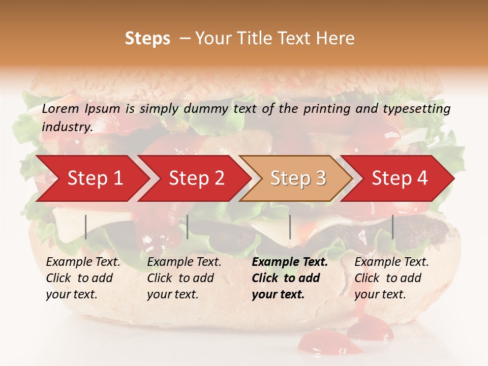 Burger Sandwich Meat PowerPoint Template