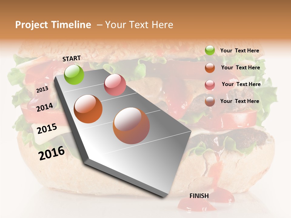 Burger Sandwich Meat PowerPoint Template