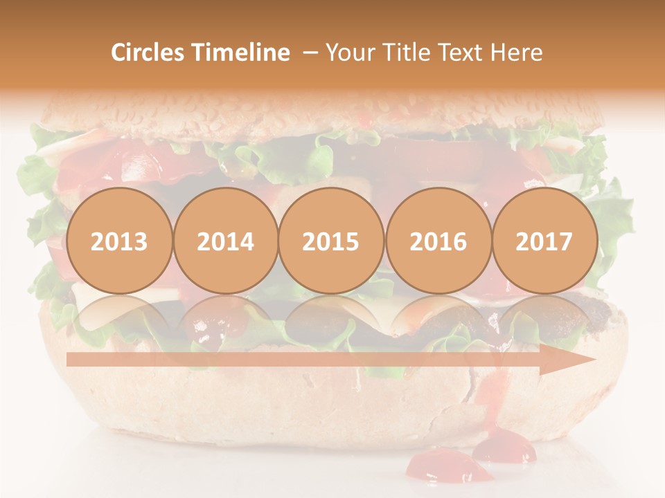Burger Sandwich Meat PowerPoint Template