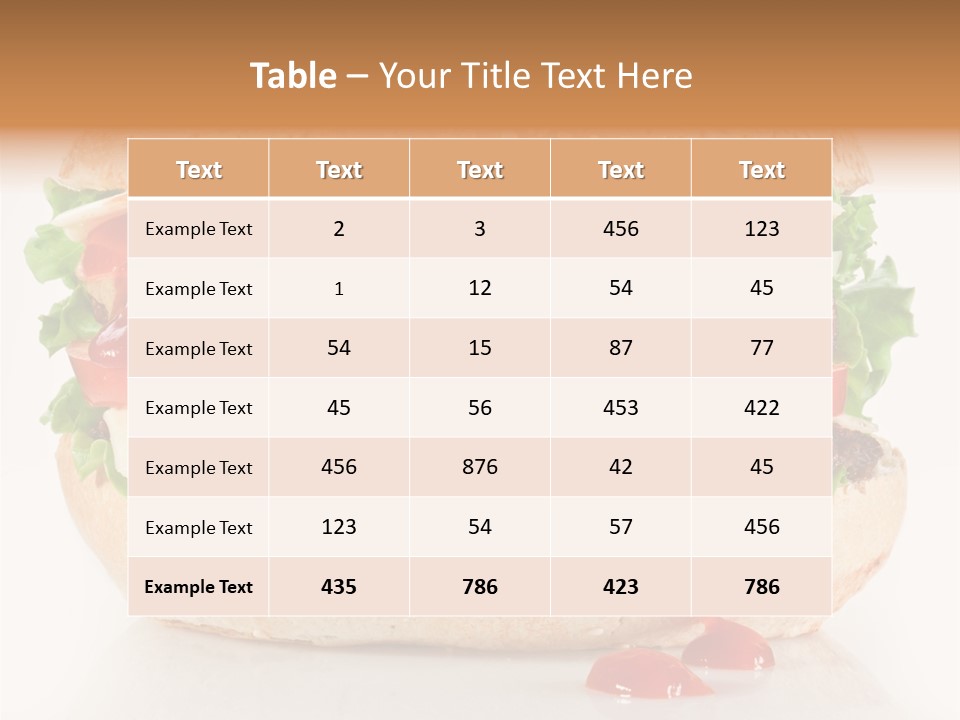 Burger Sandwich Meat PowerPoint Template