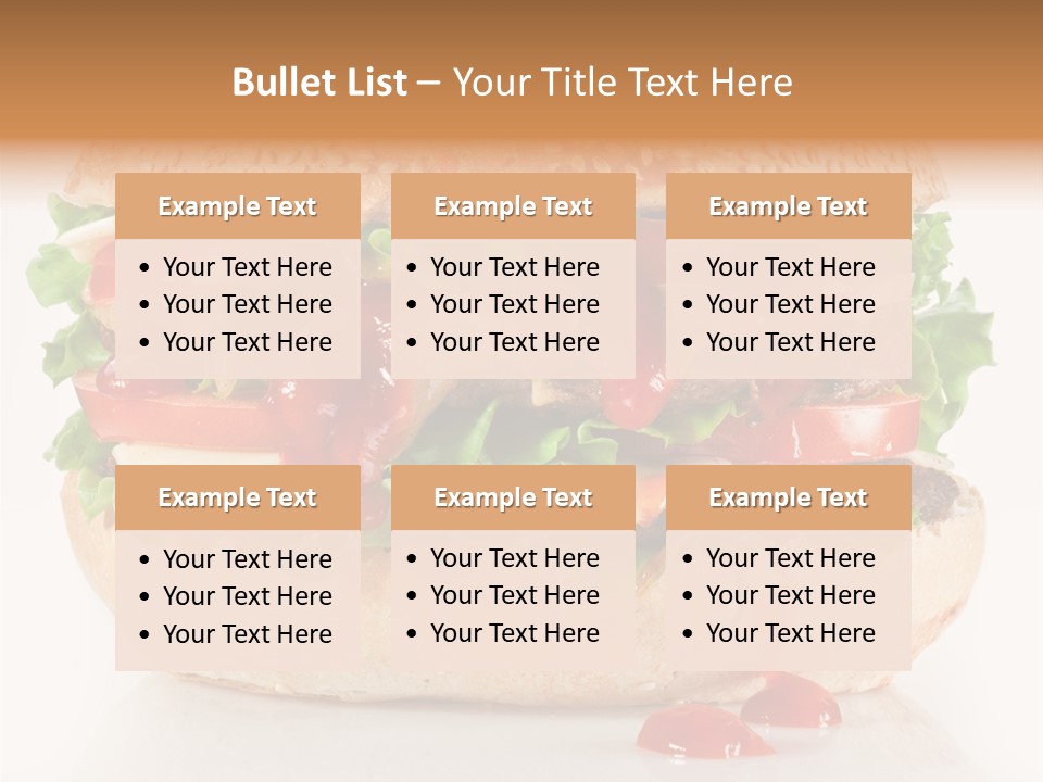 Burger Sandwich Meat PowerPoint Template