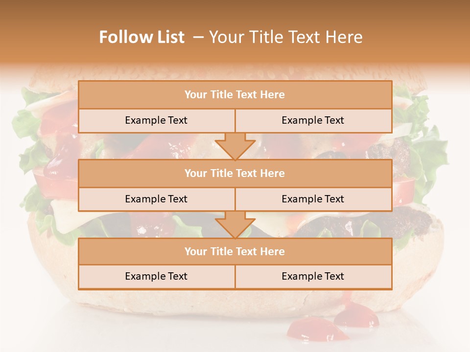 Burger Sandwich Meat PowerPoint Template