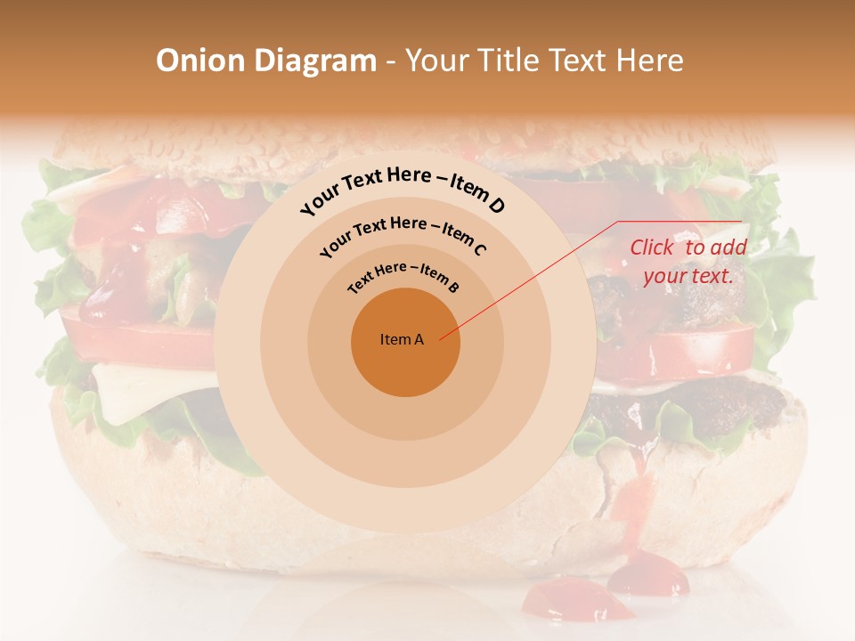 Burger Sandwich Meat PowerPoint Template