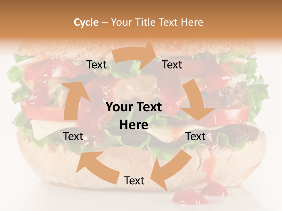 Burger Sandwich Meat PowerPoint Template