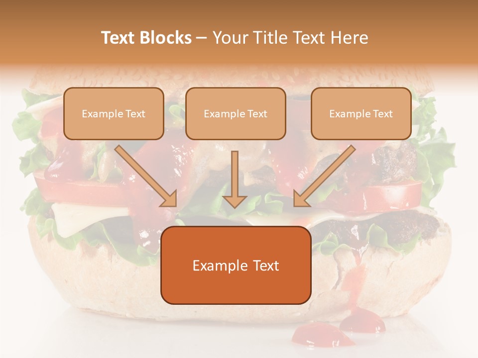 Burger Sandwich Meat PowerPoint Template