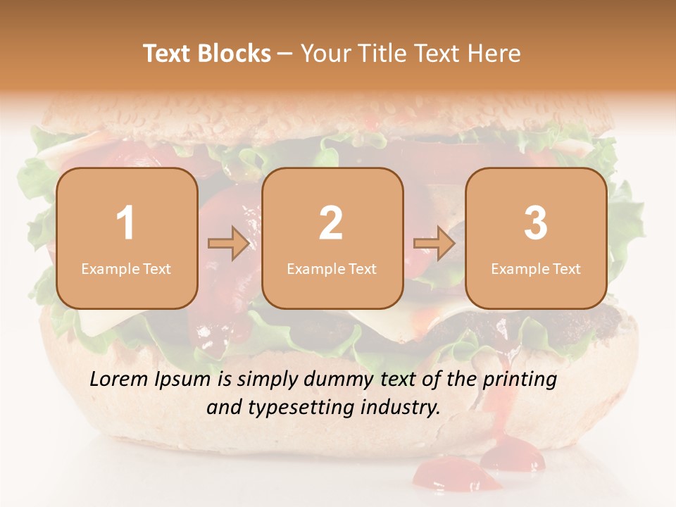 Burger Sandwich Meat PowerPoint Template