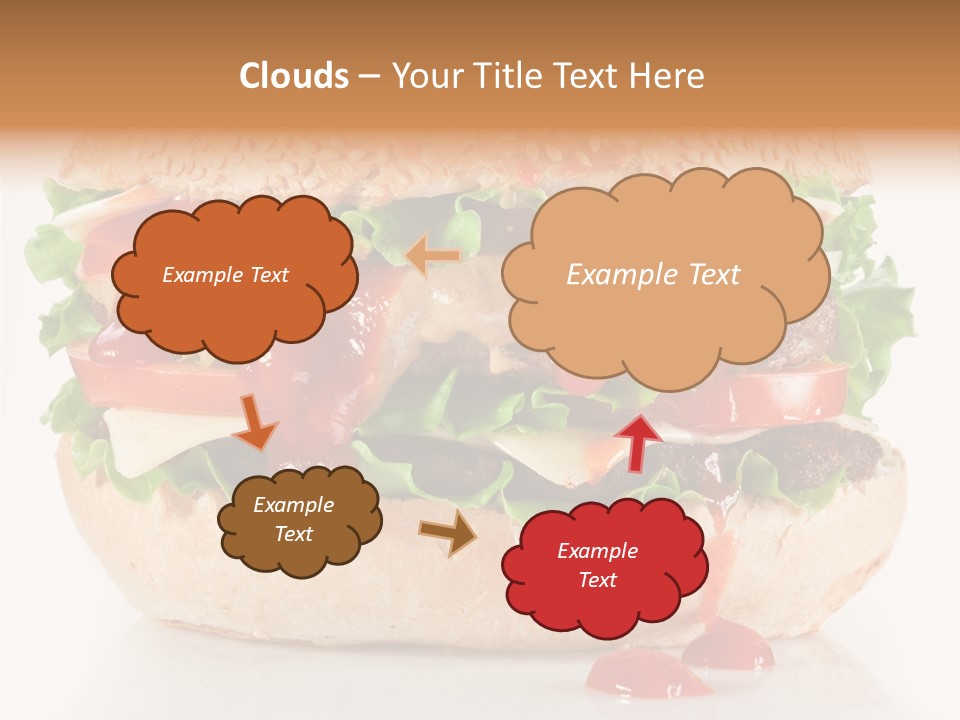 Burger Sandwich Meat PowerPoint Template