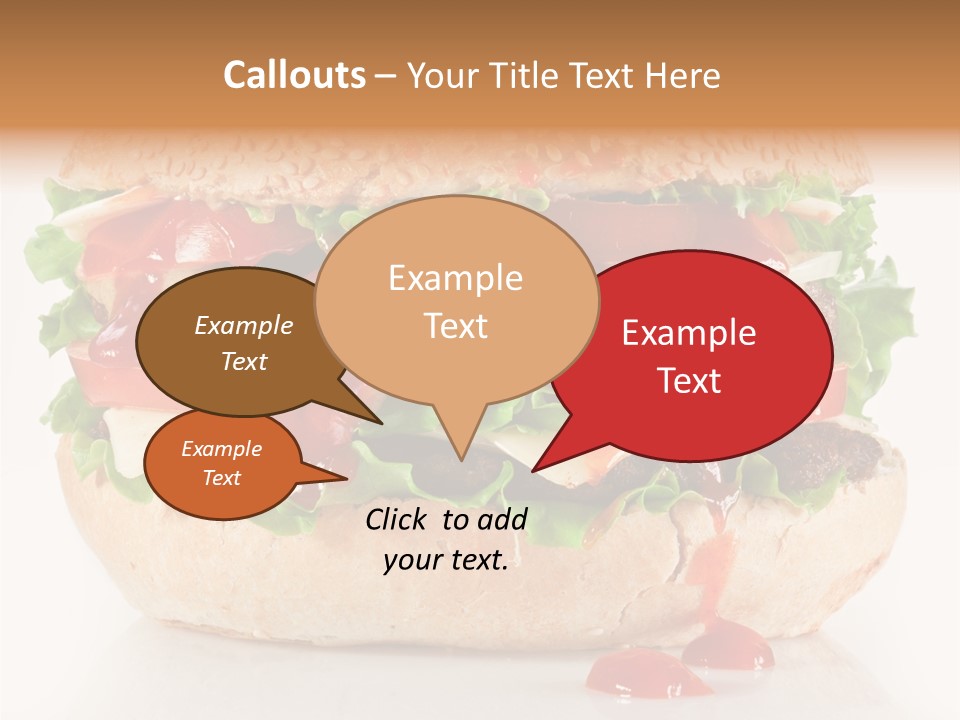 Burger Sandwich Meat PowerPoint Template