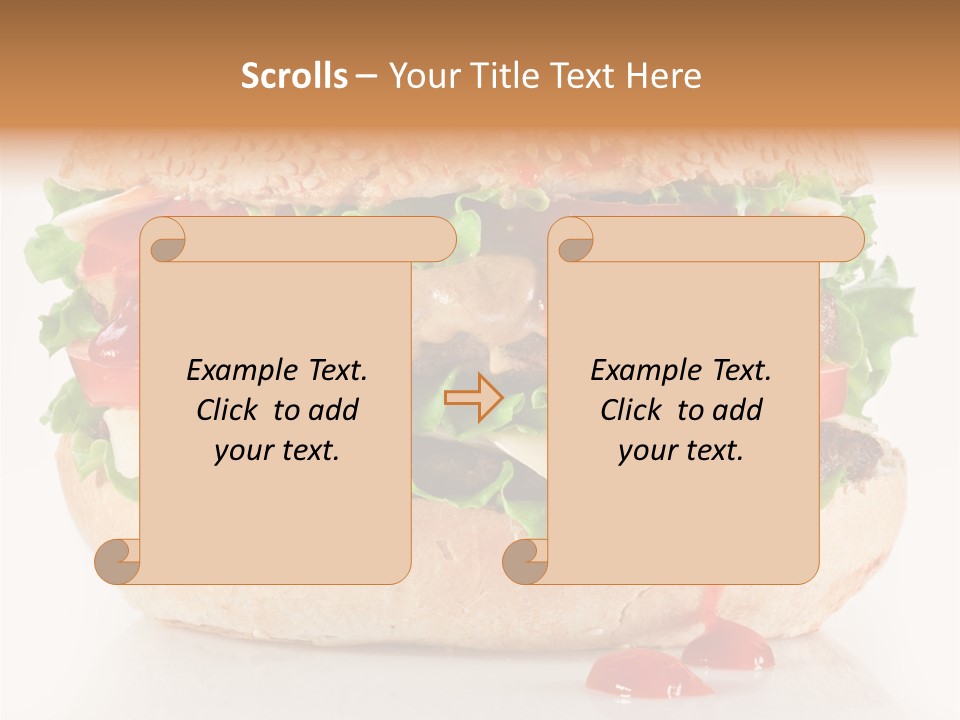 Burger Sandwich Meat PowerPoint Template