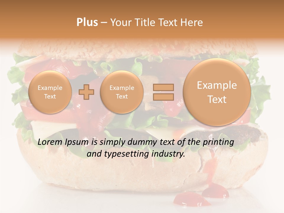 Burger Sandwich Meat PowerPoint Template
