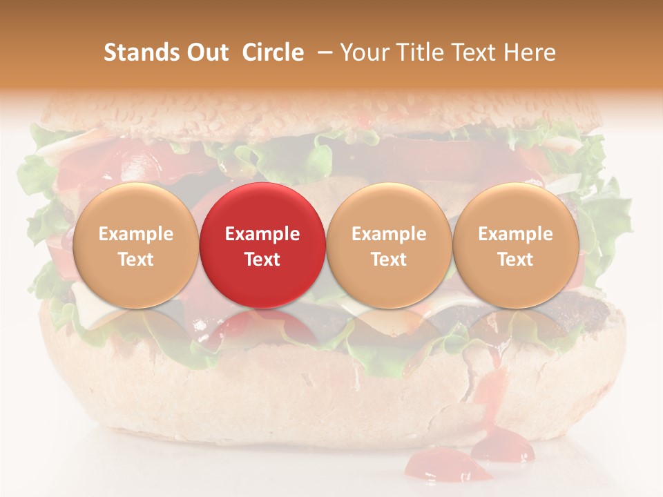 Burger Sandwich Meat PowerPoint Template