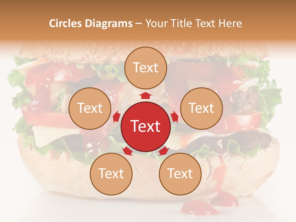 Burger Sandwich Meat PowerPoint Template