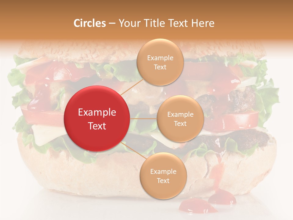 Burger Sandwich Meat PowerPoint Template