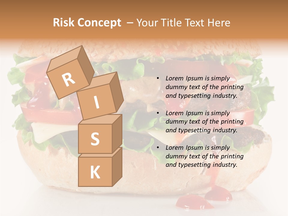 Burger Sandwich Meat PowerPoint Template