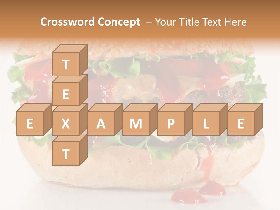 Burger Sandwich Meat PowerPoint Template