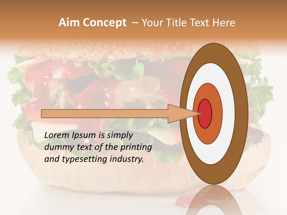 Burger Sandwich Meat PowerPoint Template