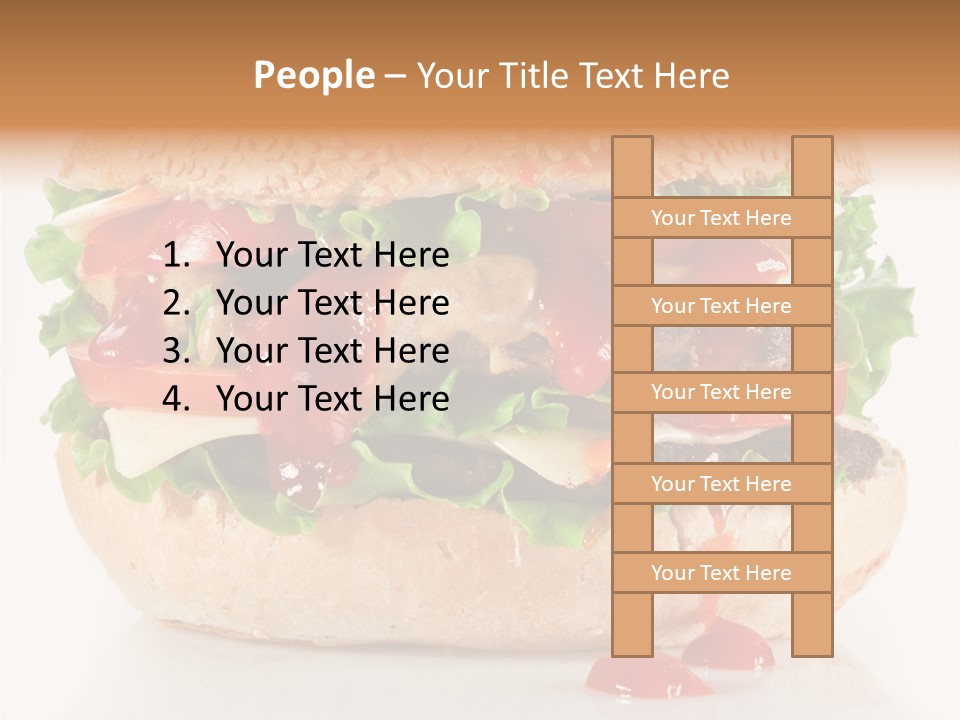 Burger Sandwich Meat PowerPoint Template
