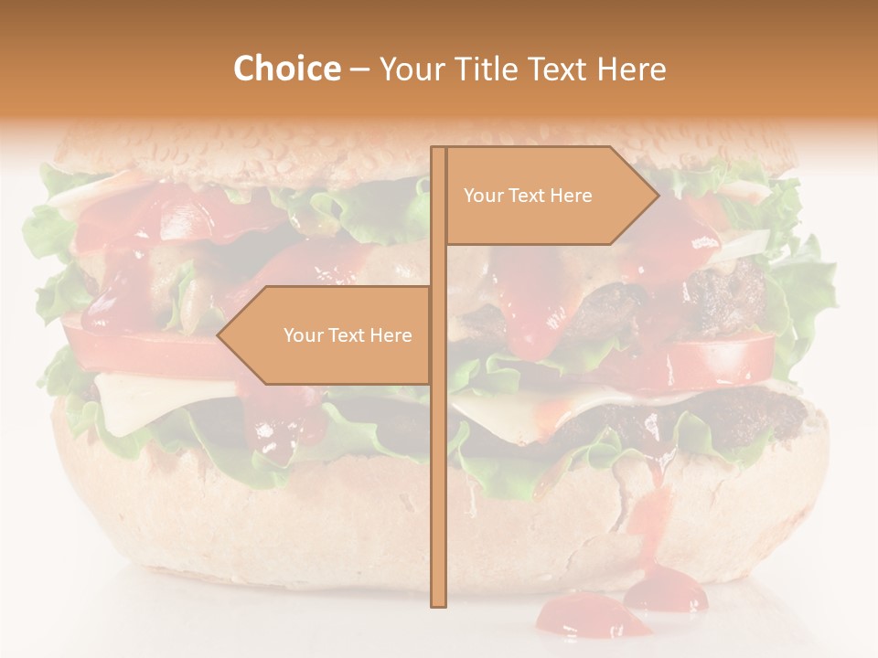 Burger Sandwich Meat PowerPoint Template