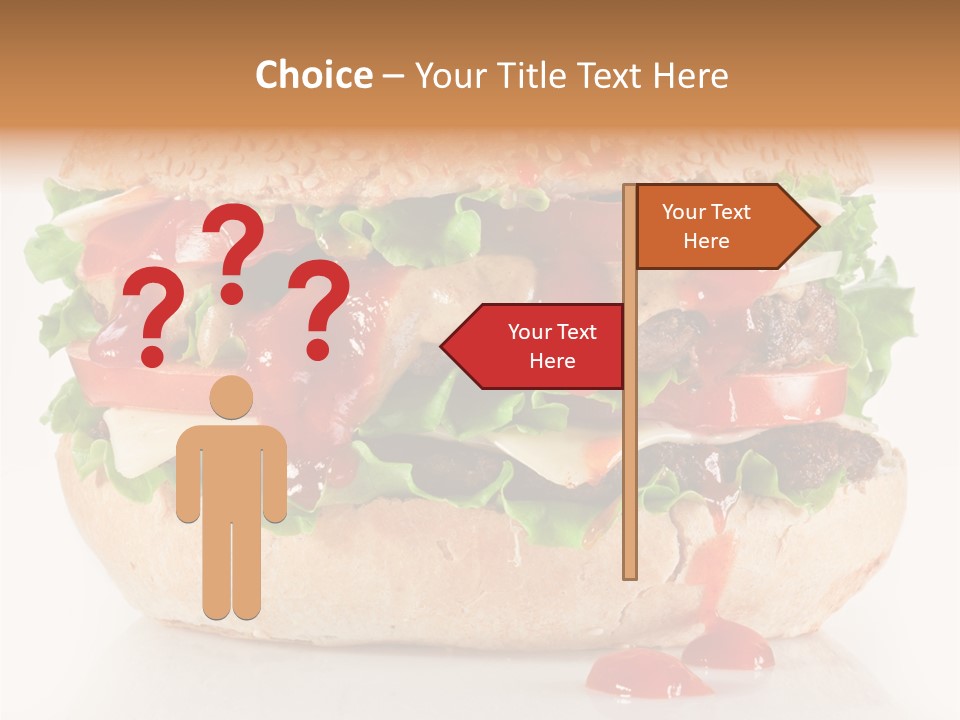 Burger Sandwich Meat PowerPoint Template