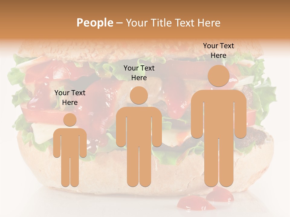 Burger Sandwich Meat PowerPoint Template
