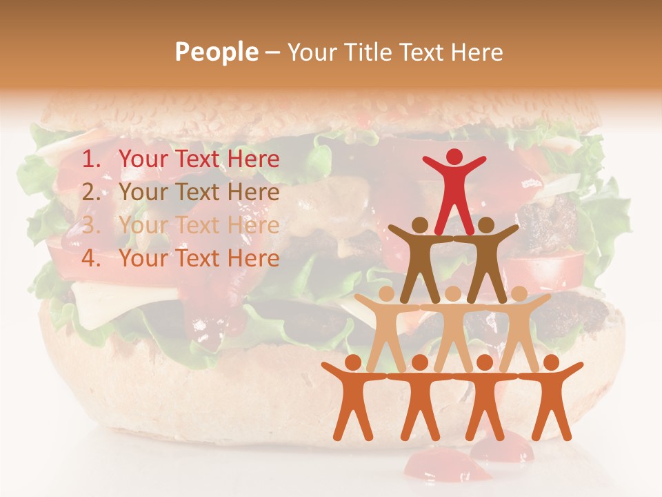 Burger Sandwich Meat PowerPoint Template