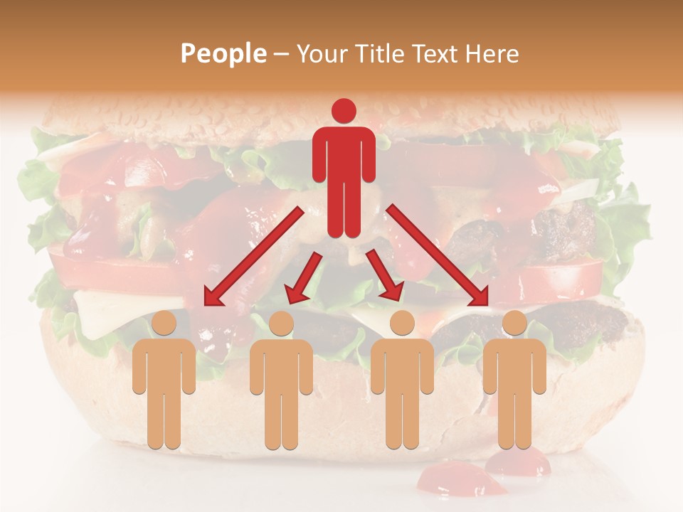 Burger Sandwich Meat PowerPoint Template