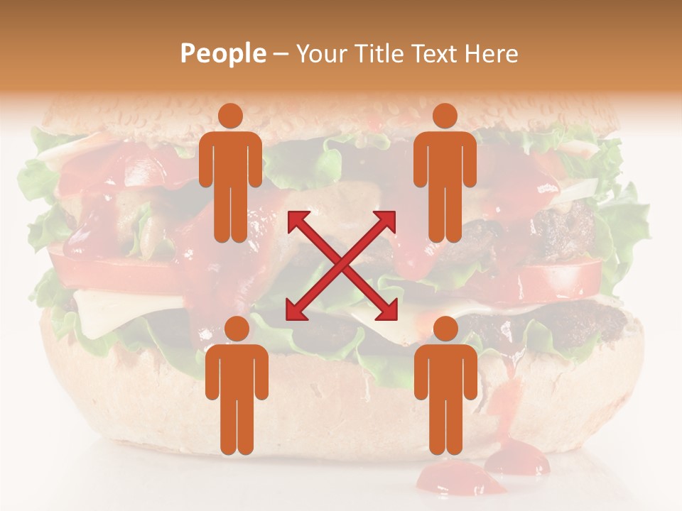 Burger Sandwich Meat PowerPoint Template