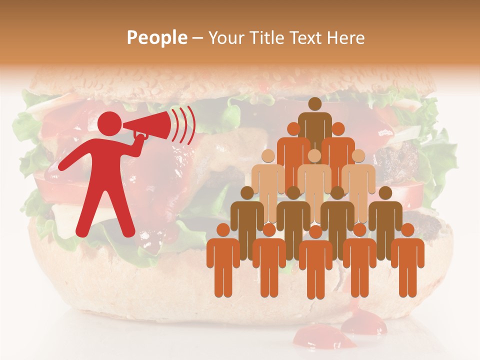Burger Sandwich Meat PowerPoint Template