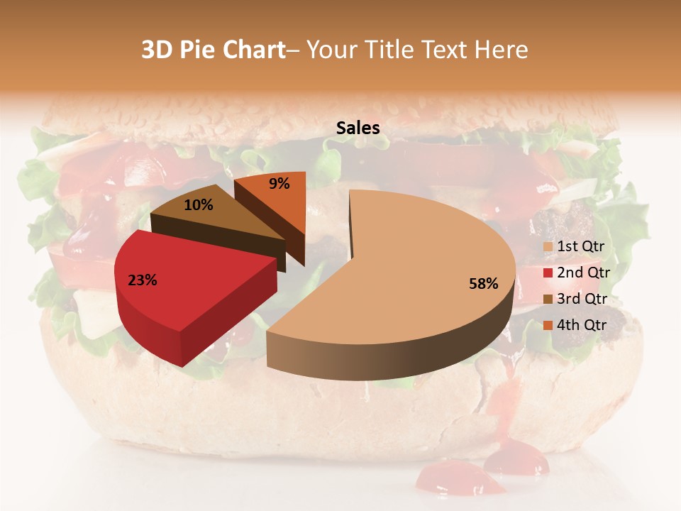 Burger Sandwich Meat PowerPoint Template
