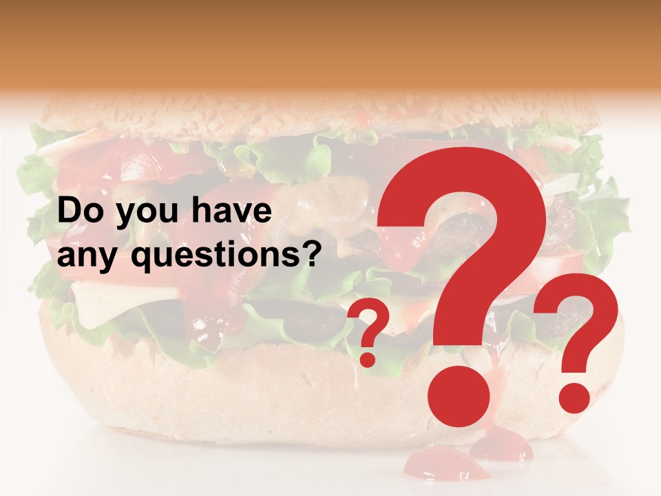 Burger Sandwich Meat PowerPoint Template