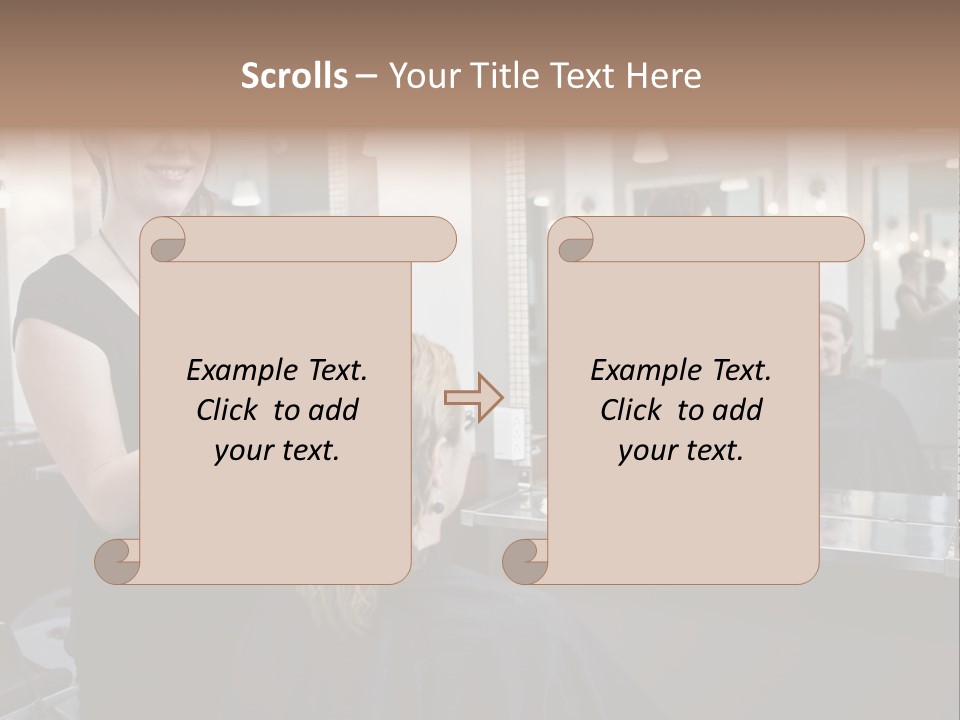 Woman Shop Happiness PowerPoint Template