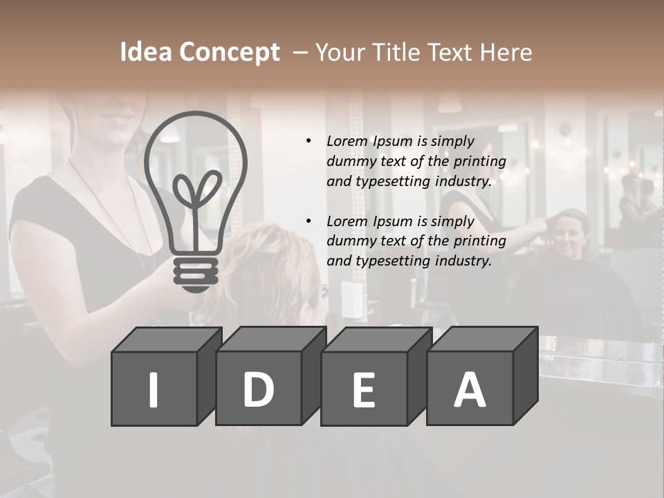 Woman Shop Happiness PowerPoint Template