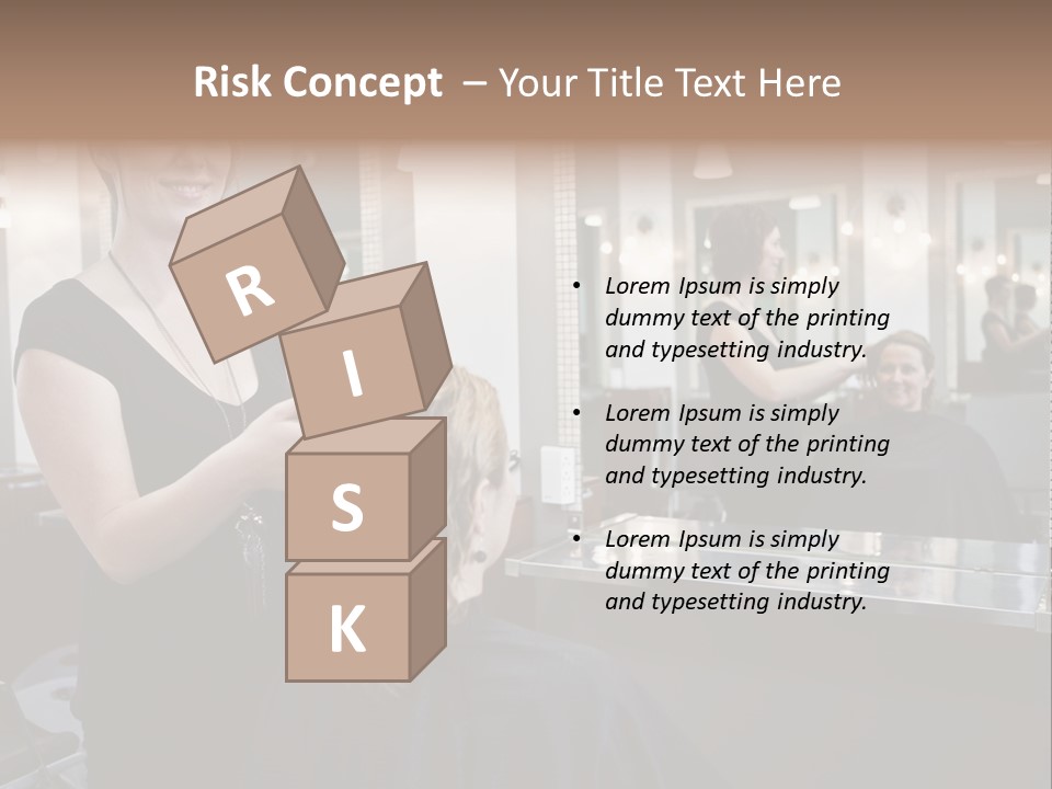 Woman Shop Happiness PowerPoint Template