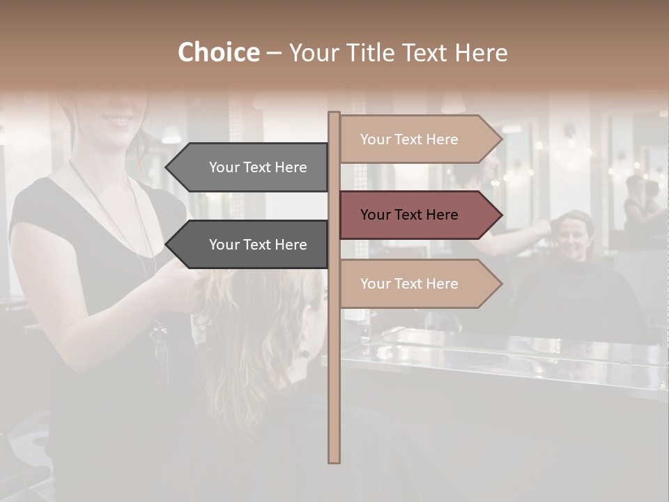 Woman Shop Happiness PowerPoint Template