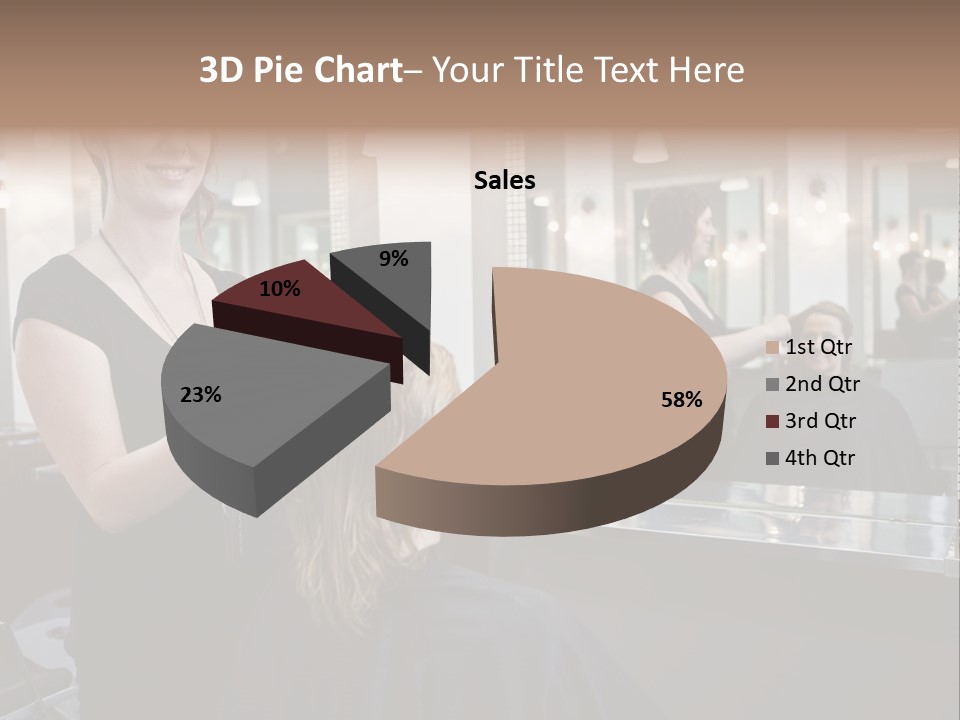 Woman Shop Happiness PowerPoint Template