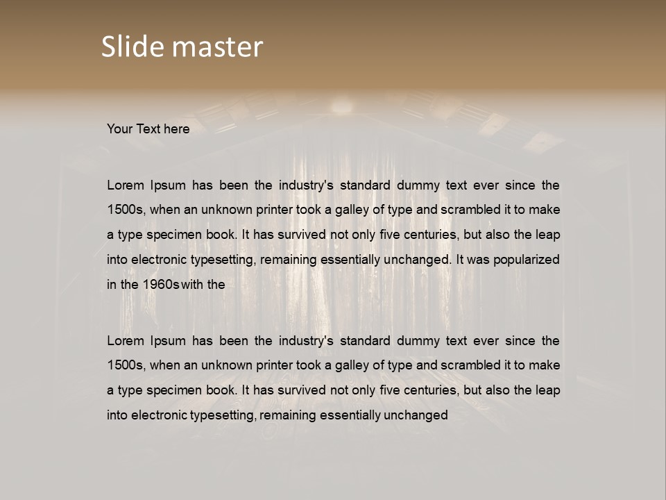 Grungy Blank Space PowerPoint Template