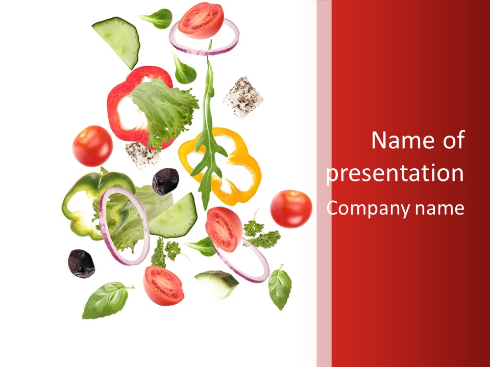 Eat Vegetable Fresh PowerPoint Template