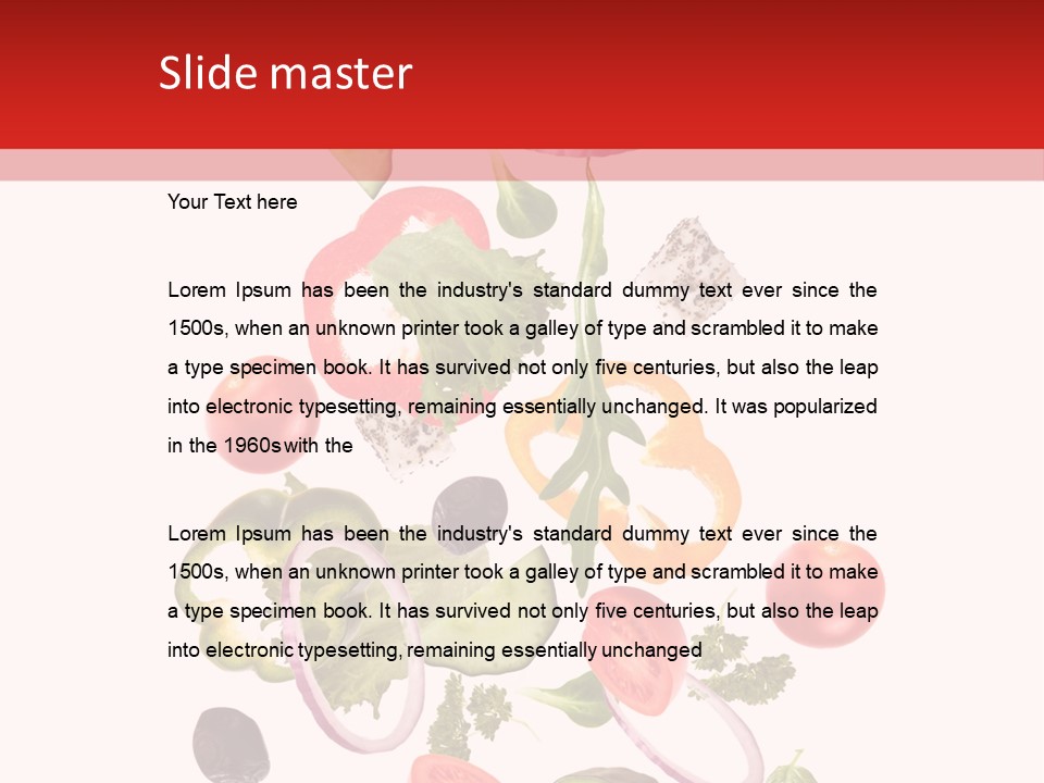 Eat Vegetable Fresh PowerPoint Template