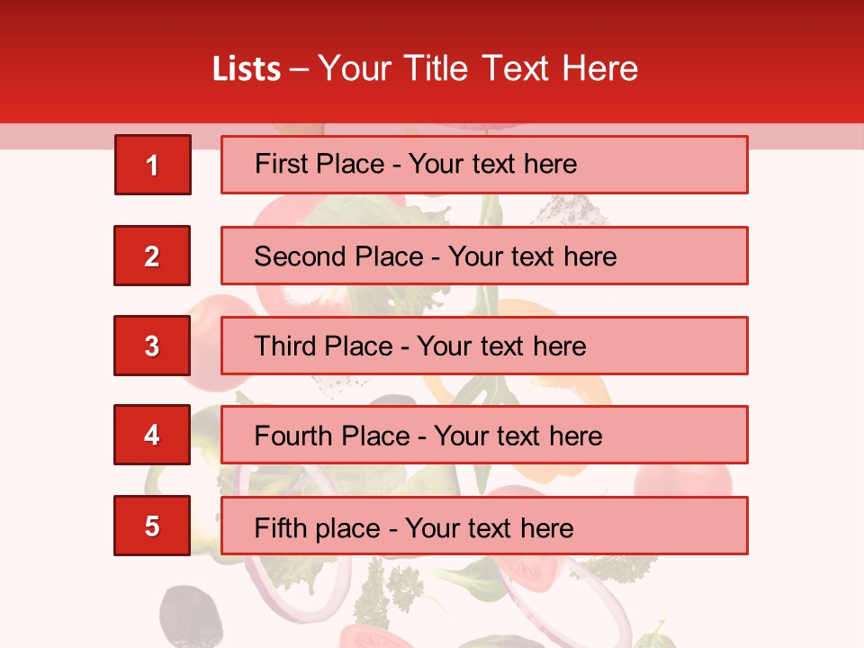Eat Vegetable Fresh PowerPoint Template
