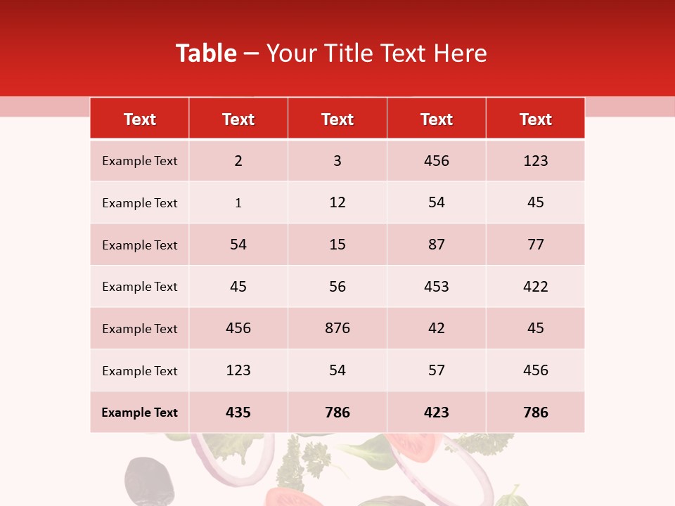 Eat Vegetable Fresh PowerPoint Template