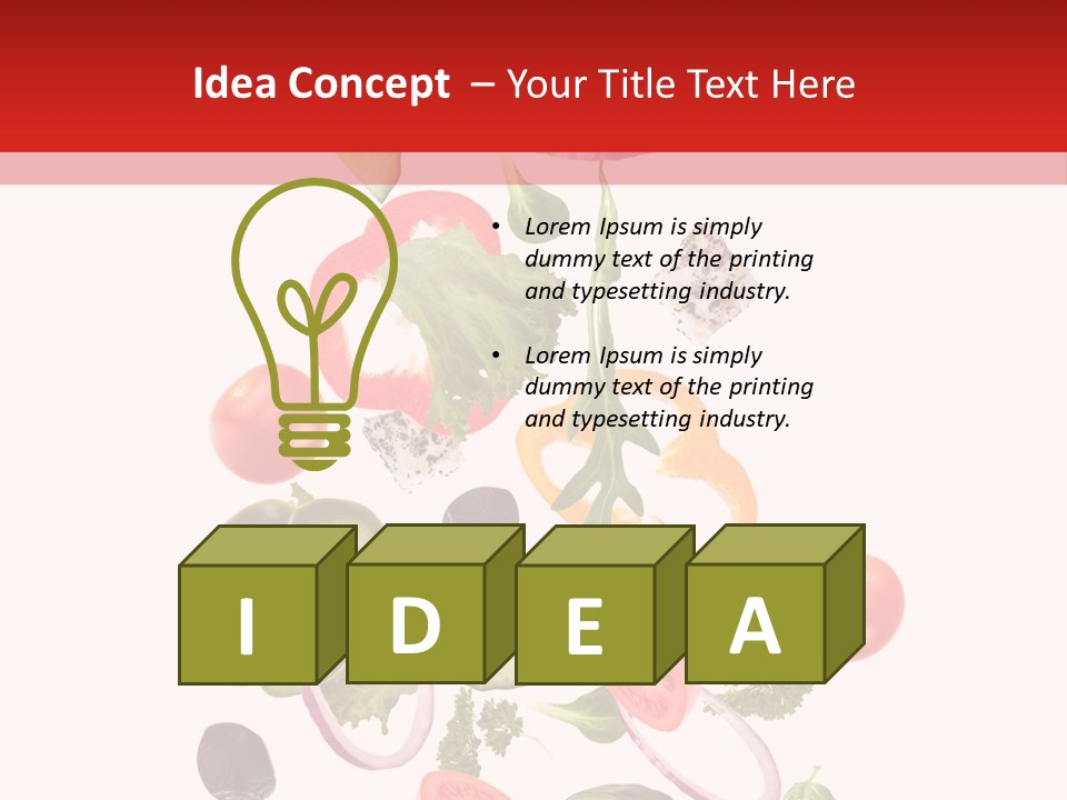 Eat Vegetable Fresh PowerPoint Template