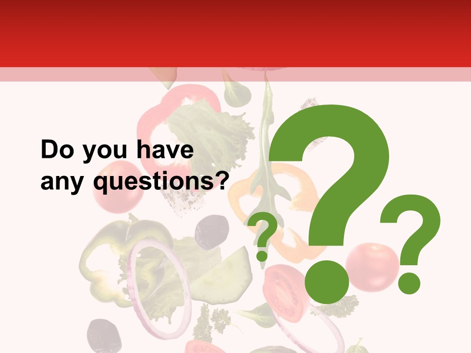 Eat Vegetable Fresh PowerPoint Template