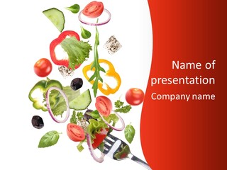 Line Nutritious Close Up PowerPoint Template