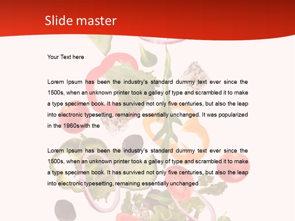 Line Nutritious Close Up PowerPoint Template