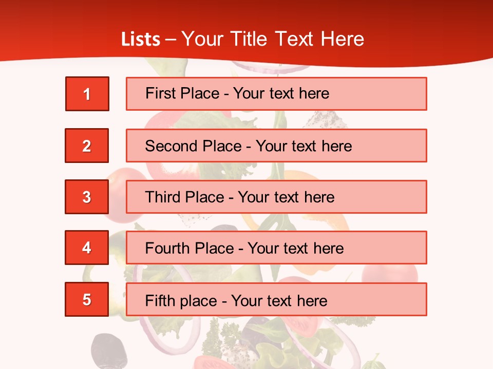 Line Nutritious Close Up PowerPoint Template