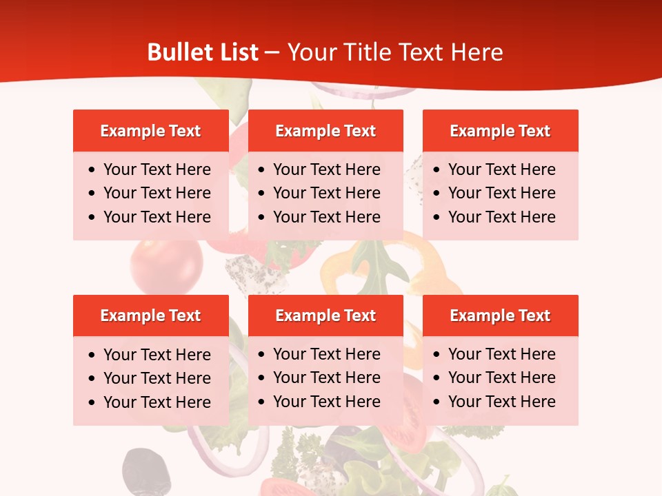 Line Nutritious Close Up PowerPoint Template