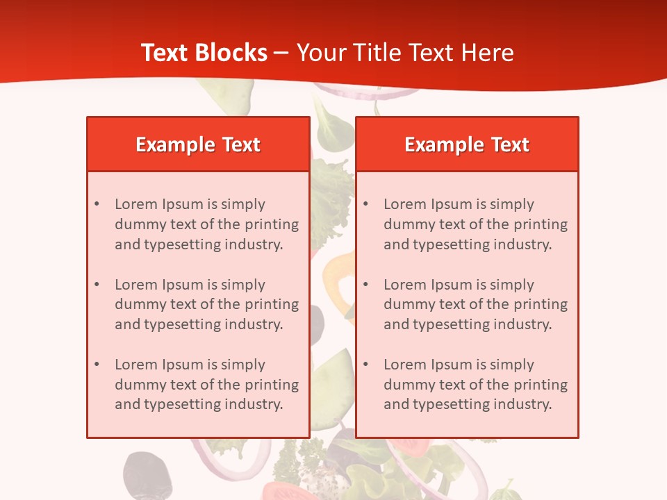 Line Nutritious Close Up PowerPoint Template