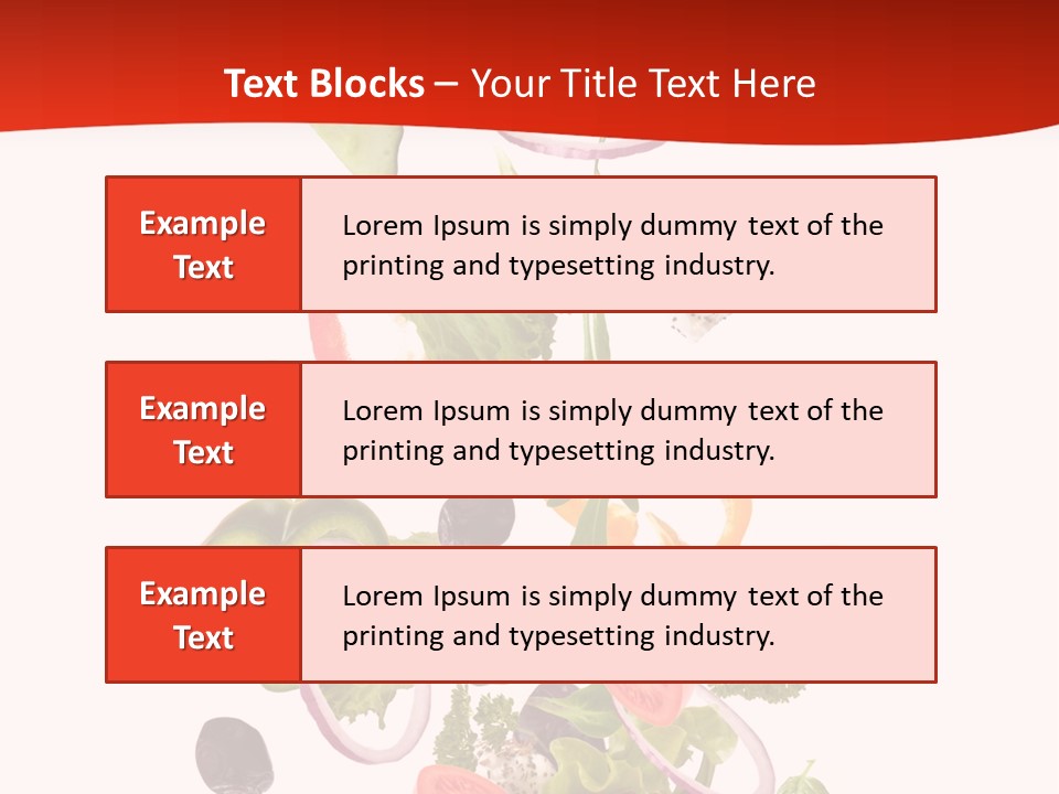 Line Nutritious Close Up PowerPoint Template